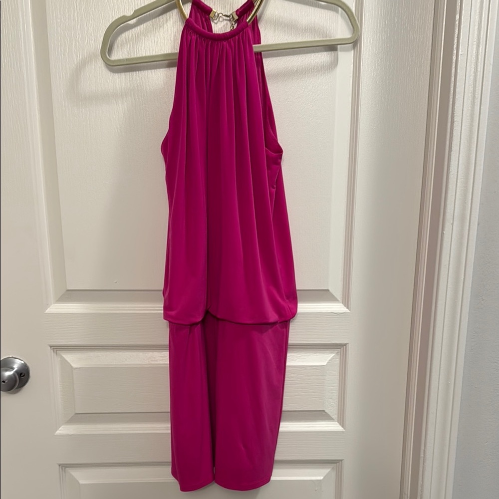 Vibrant Pink Halter dress